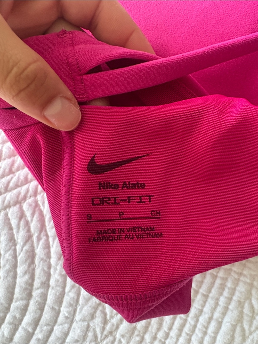 Nike Women's Bright Pink Double-Strap Sports Bra - Picture 4 of 4